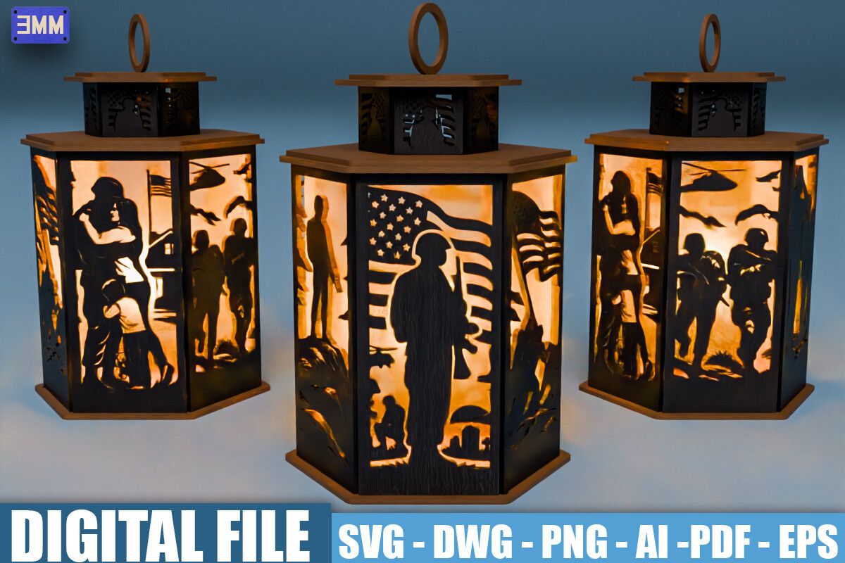 Veteran Lantern SVG